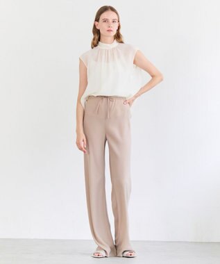 BEIGE， SERAPHIN / ライトシアー ハイネックブラウス Ecru