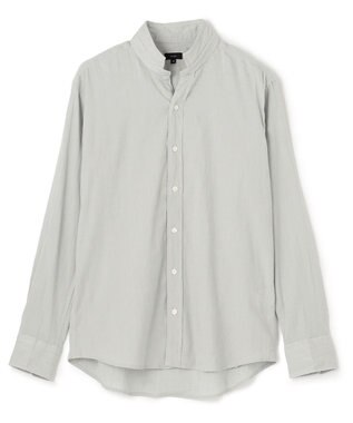 JOSEPH HOMME リネンストレッチブロード ウィングカラーシャツ スカイブルー系