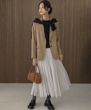 組曲 クルミボタン ニットカーディガン ブラック系