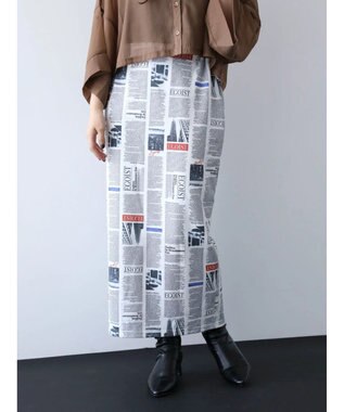 Green Parks ＥＧＯＩＳＴ　マガジンプリントスカート