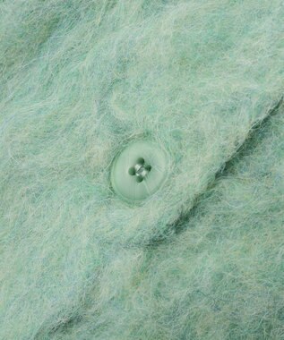 CRAFT STANDARD BOUTIQUE カール起毛モヘアライクVネックニットカーディガン Green