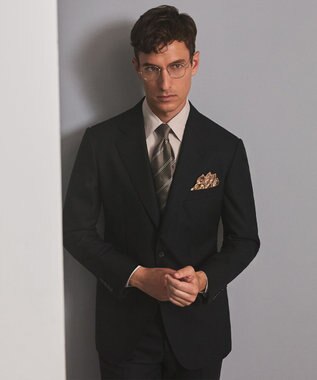 GOTAIRIKU 首にも巻ける【2WAY/日本製】シルク100% ポケットチーフ（チェック柄） ベージュ系8