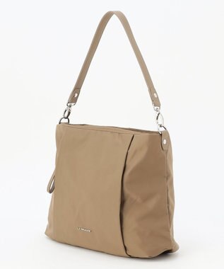LA BAGAGERIE 多収納ナイロン2WAYショルダー グレージュ