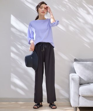 ANY 【WEB限定】シルケットスムース ツイストリーブプルオーバー ブルー