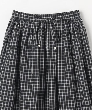 ANY L 【ウエストゴム】タックギャザーフレアスカート チェック