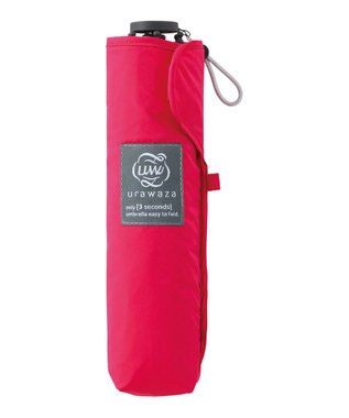 MOONBAT urawaza sim(ウラワザ スリム) 3秒でたためる傘 折りたたみ傘 55cm 大きめ UV ローズピンク