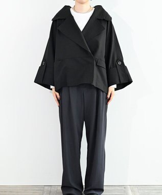 FORFORMO Deformation Wide Trench Coat デフォメーションワイドトレンチコート ブラック