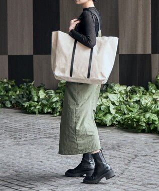 ACE BAGS & LUGGAGE 【雑誌掲載】UNTRACK PARK/TC コットン 横型トートバッグ XL 60064 アントラック オフホワイト