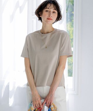 23区 【先行予約/WEB＆一部店舗限定カラーあり】ハイエンド クルーネック Tシャツ [WEB＆一部店舗限定カラー]ベージュ系