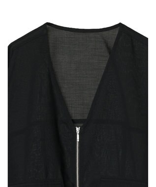 AMERICAN HOLIC イージーケア＋接触冷感　シアーブルゾン Black