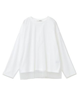 Green Parks ・ＥＬＥＮＣＡＲＥ　ＤＵＥ　チュールレイヤードロンＴＥＥ Off White