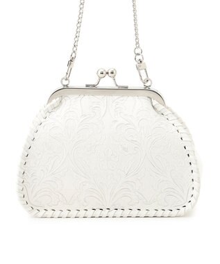 GRACE CONTINENTAL Metal clasp bag ホワイト