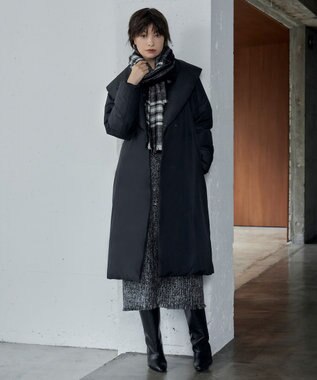 ICB L 【CLASSY.1月号掲載】スパングルツイード ジャンパースカート ブラック×オフホワイト系