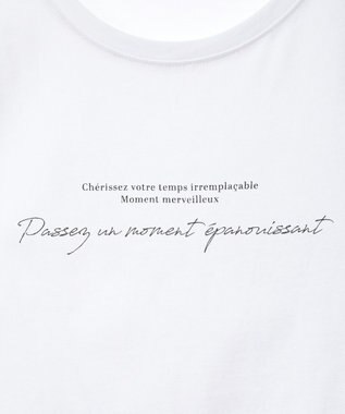 Green Parks ノースリーブ筆記体ロゴプルオーバー Off White