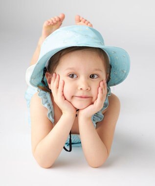 OP／FILA 【marie claire ENFANTS】シャーリングセパレート水着 ミント