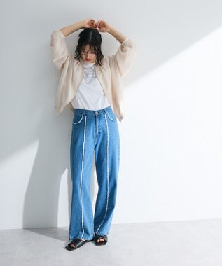 Green Parks ノースリーブ筆記体ロゴプルオーバー Off White