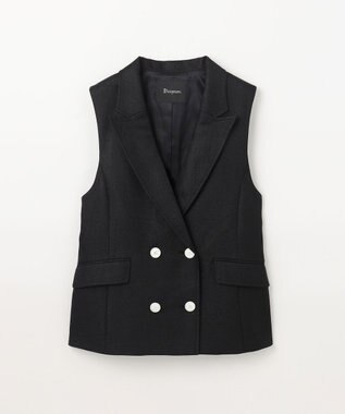 GRACE CONTINENTAL バックフリルベスト ブラック