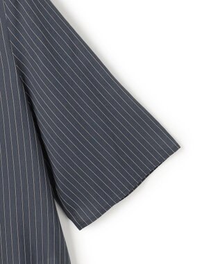 23区 【先行予約】ドライシアーストライプ フロントタック ブラウス ネイビー系