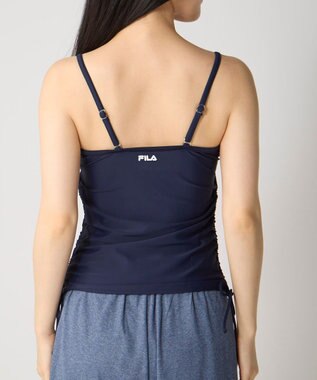 OP／FILA 【FILA】ドルマン袖フリルタンキニ4点セット水着 サックス