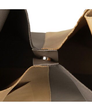 ROOTOTE 1302【A4サイズ収納】LT.ラウンド.アミ.ニット-A 03：キャメル×グレー