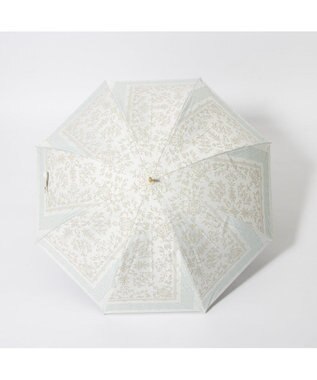 UNBILLION cache nez / レーススカーフプリントバルーンショートパラソル ブルー