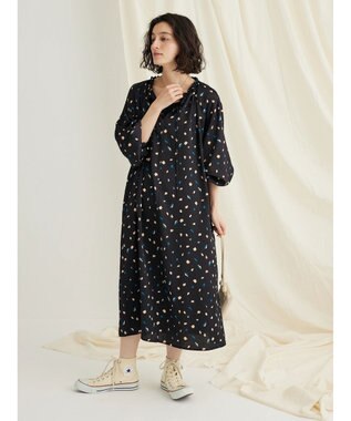 CRAFT STANDARD BOUTIQUE 柄ギャザーマキシワンピース Small Flower