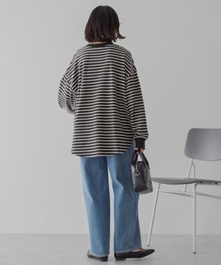 AMERICAN HOLIC ソフトタッチボーダープルオーバー Black