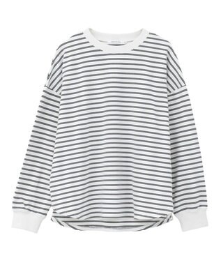 AMERICAN HOLIC ソフトタッチボーダープルオーバー Ivory