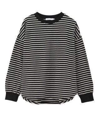 AMERICAN HOLIC ソフトタッチボーダープルオーバー Black