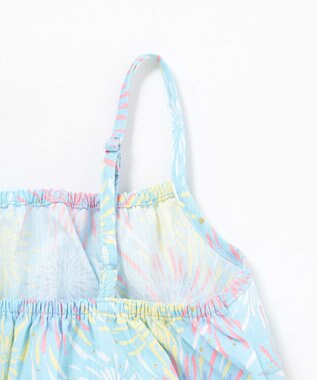 ANY KIDS 【簡単着付け】2WAY セパレート浴衣セット サックスブルー×花火