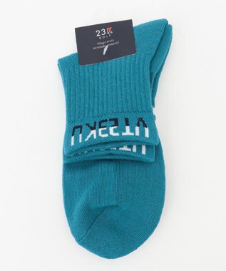 23区GOLF 【MEN】ショート ソックス ピーコックグリーン系