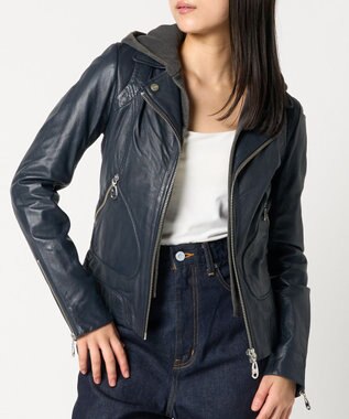 woadblue ＜DOMA＞HOODIE JACKET NAVY NAVY