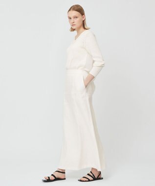 BEIGE， BURDOCK / Iラインスカート White