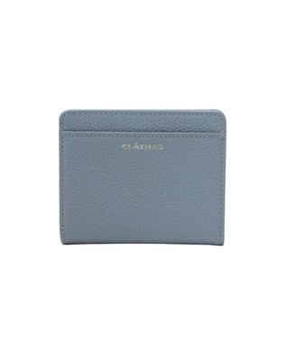 CLATHAS ペルル 外ボックス二つ折り財布 ブルー
