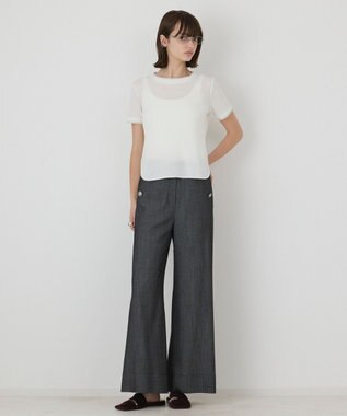 GRACE CONTINENTAL シアーテレコカットトップ ホワイト