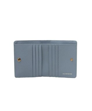 CLATHAS ペルル 外ボックス二つ折り財布 ブルー