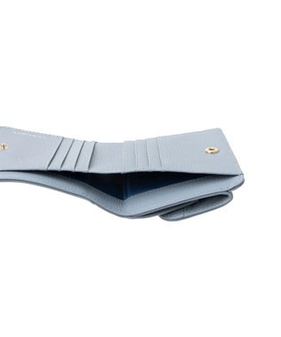 CLATHAS ペルル 外ボックス二つ折り財布 ブルー