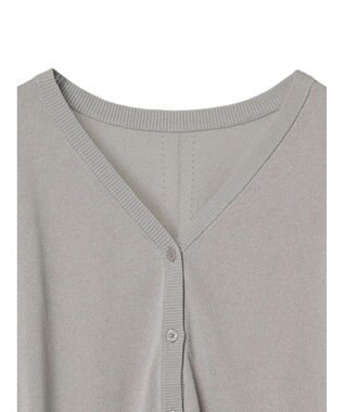 earth music&ecology シアーカーディガン Gray