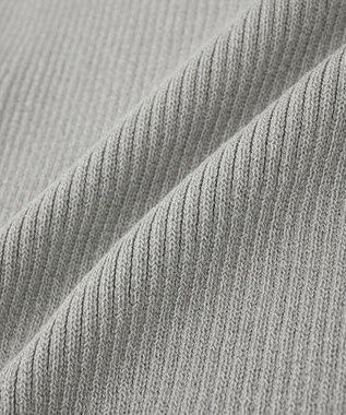 earth music&ecology アシメネックリブニットプルオーバー Gray Mixture