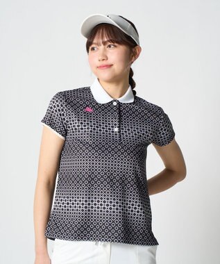 FILA GOLF／marie claire 【Kappa】半袖ポロシャツ ブラック