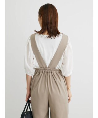 Green Parks ２ｗａｙデザインボタンサス付きパンツ Gray Beige