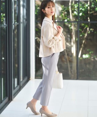 ANY SIS S 【低身長企画】ショートトレンチ コート アイボリー