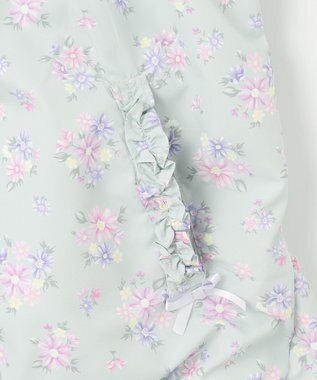 ANY KIDS 裾ペプラム 花柄 ブルゾン ミント系