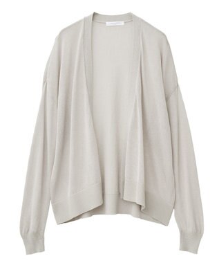 Green Parks 接触冷感ゆったりカーディガン Light Gray