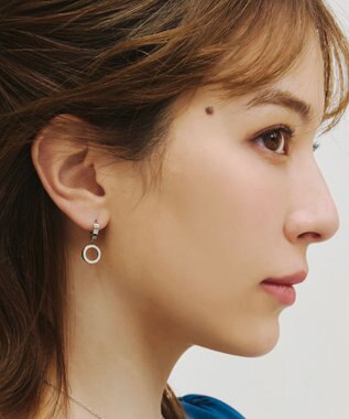 Tiaclasse 【金属アレルギー対応】 ハングサークルピアス シルバー