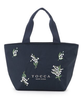 TOCCA 【一部カラー撥水】BOUQUET DE REVE COOLERBAG クーラーバッグ ネイビー系
