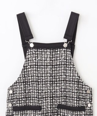 GRACE CONTINENTAL ミディツイードジャンパースカート バイカラー