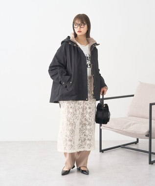 earth music&ecology マルチウェイマウンテンパーカー Black