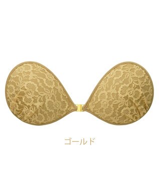 BRADELIS New York 【NuBra / ナチュラルタイプ】ヌーブラ・エアーライト ロズミエル 蒸れにくい バックレス コレクション デザインヌーブラ 正規品 ゴールド
