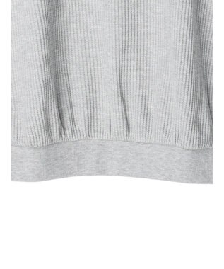 Green Parks ワッフル布帛ドッキングプルオーバー Gray Mixture
